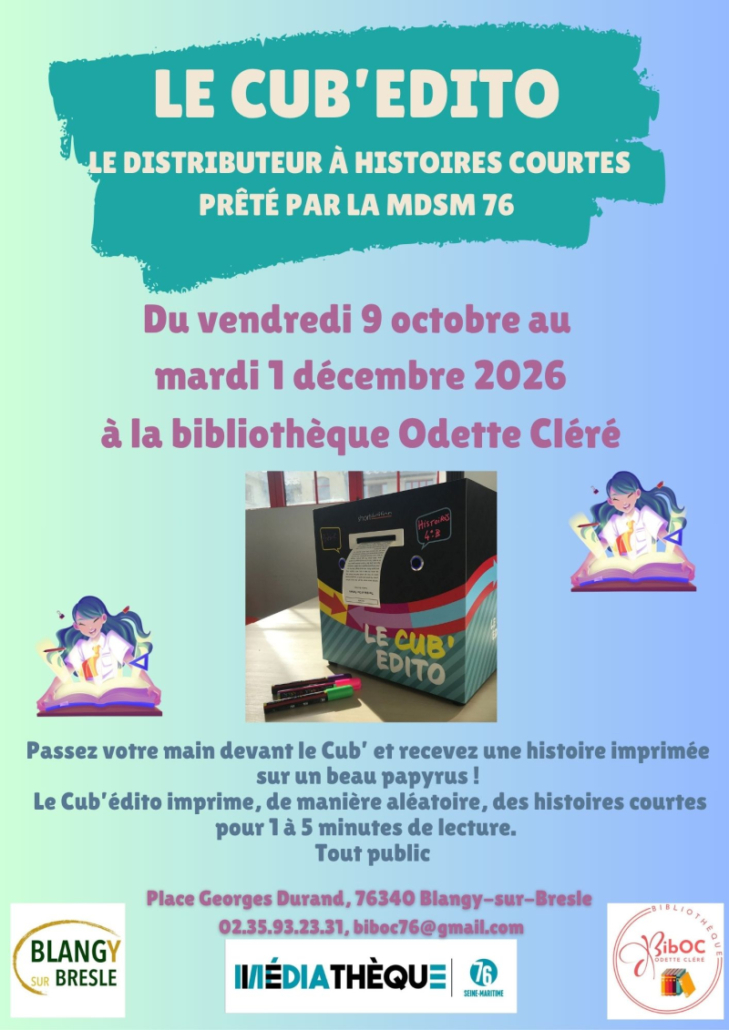 DU 9 OCTOBRE AU 1ER DECEMBRE CUB EDITO