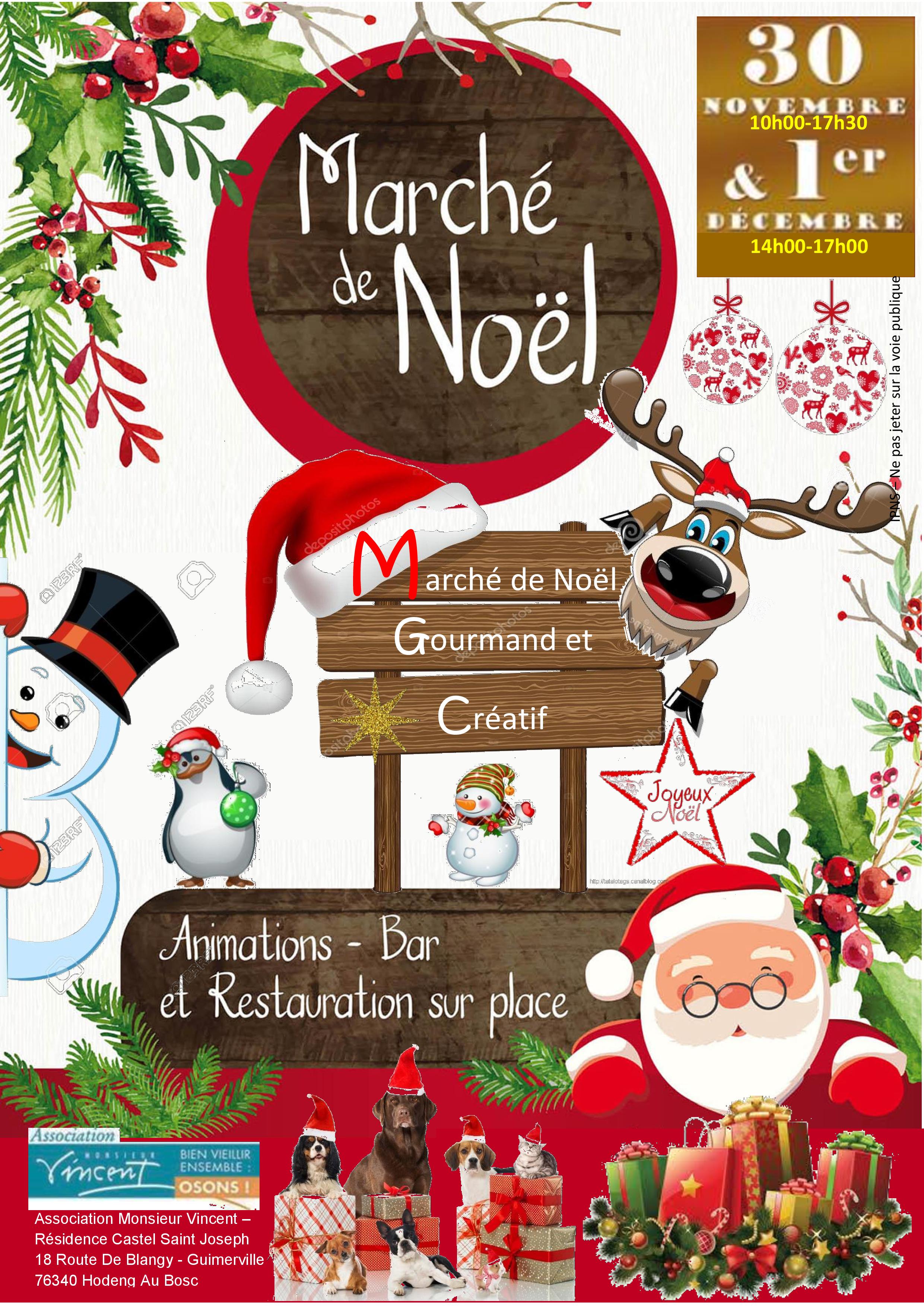 Affiche Marché De Noel - Office de tourisme Aumale blangy sur bresle